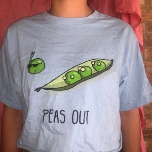Punny crop top! Size small graphic tee!